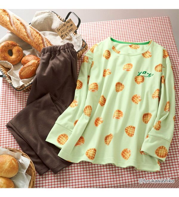 YU'NOW（ユナウ）の「【古川紙工】布製パンのルームウエア（パジャマ・ルームウェア）」｜詳細画像