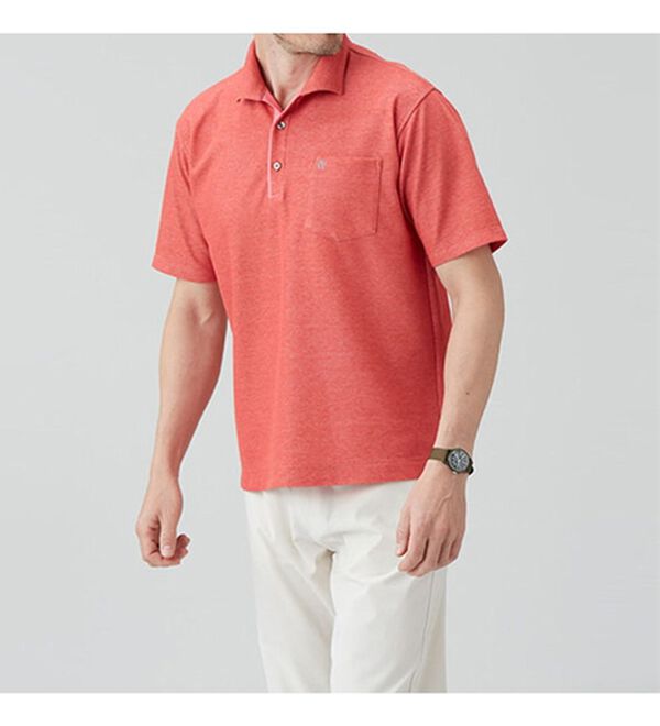 「【３色組】＜コムルヴァン・オム＞お洒落な杢調大人顔ポロシャツ（メンズシャツ）」｜詳細画像