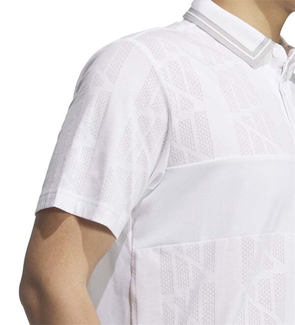 「＜ａｄｉｄａｓ＞ビヨンドザコースジャガードＢＯＳロゴ半袖シャツ（メンズポロシャツ）」｜詳細画像