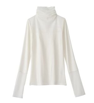 YU'NOW（ユナウ）の「【吸湿発熱】【抗菌防臭】ハイネックシアーインナー（肌着・インナーウェア）」｜オフホワイト