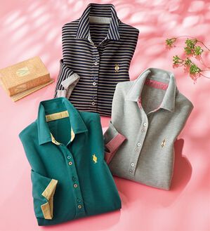 ルフラン（ルフラン）の「【３色組】上品なポロチュニック＜テイリス＞（チュニック）」｜3色組