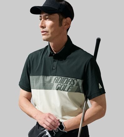 「＜アディダス＞カラーストレッチ半袖シャツ（メンズポロシャツ）」