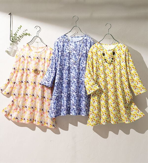 ルフラン（ルフラン）の「【３色組】＜ｐｌａｎｔｉｃａ＞ドレープチュニック（チュニック）」｜3色組