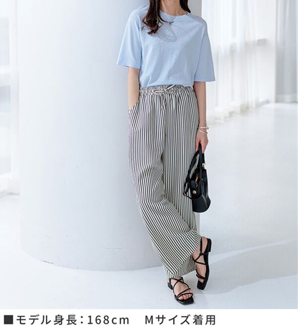 BELLUNA（ベルーナ）の「肌に張り付かない！シャリ冷や高見えニットＴ（ニット・セーター）」｜詳細画像