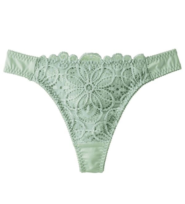 YU'NOW（ユナウ）の「レーシー脇高スッキリブラシリーズ　Ｔバック（ショーツ）」｜ミント