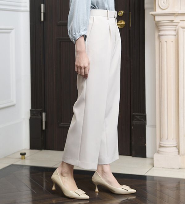 BELLUNA（ベルーナ）の「＜Ｃ／Ｓ＞センタータックワイドパンツ（ワイドパンツ・ガウチョ）」｜詳細画像