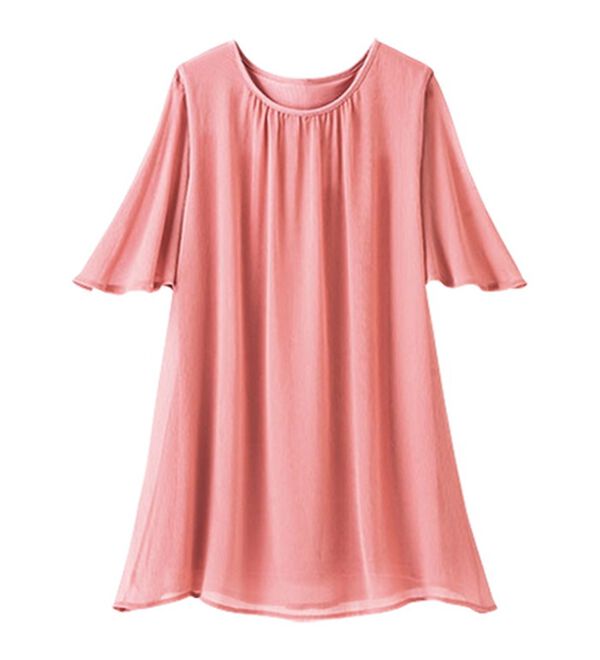 BELLUNA（ベルーナ）の「ふわり涼やか！楊柳シフォン重ねチュニック（チュニック）」｜詳細画像