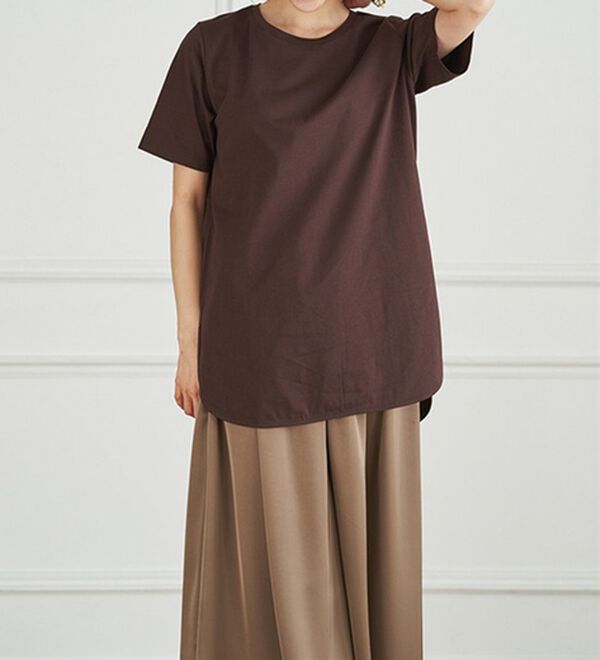 RANAN（ラナン）の「＜ＢＣ＞綿１００％ひんやりラウンドヘムプルオーバー（カットソー）」｜詳細画像