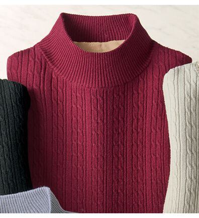 BELLUNA（ベルーナ）の「洗える！裏ベロアあったかセーター（ニット・セーター）」