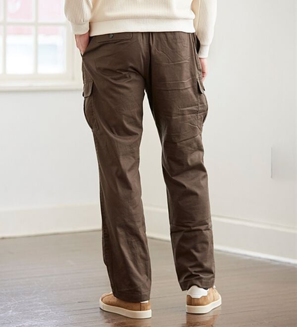 「＜コムルヴァン・オム＞ラクして暖か裏フリースパンツ（メンズフルレングスパンツ）」｜詳細画像