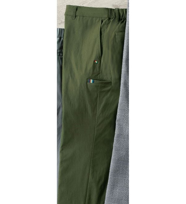 「＜アーノルド　パーマー＞快適ストレッチ裏起毛パンツ（メンズフルレングスパンツ）」｜カーキ