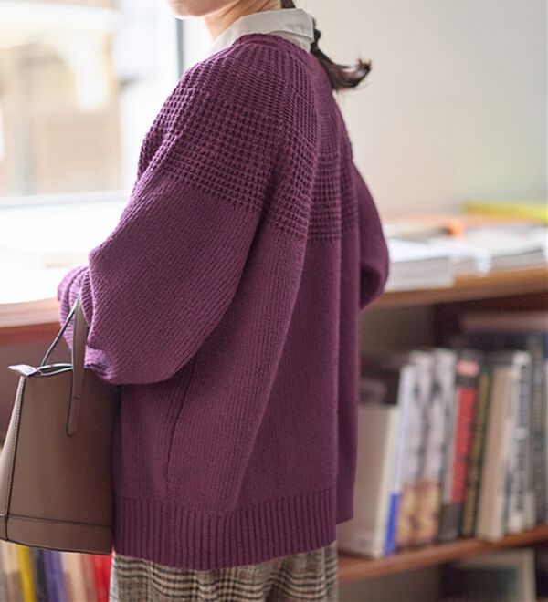 Viola e Viola（ヴィオラ エ ヴィオラ）の「【３つの機能付】求心編みニット（ニット・セーター）」｜詳細画像