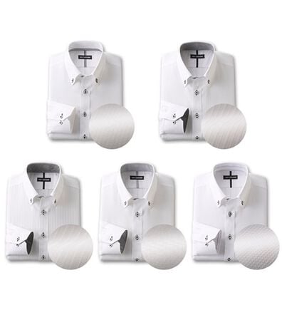 「【５枚セット】品質自慢！形態安定メンズワイシャツ（メンズワイシャツ）」