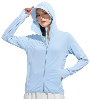 「フェイスガード付きＵＶカットパーカ（パーカー）」｜詳細画像