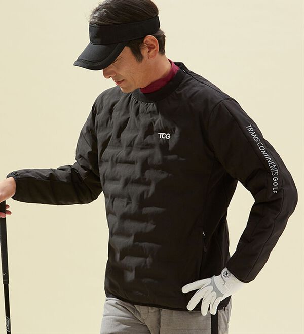 「＜トランスコンチネンツゴルフ＞ラウンドに便利な中わたシェルジャケット（メンズジャケット）」｜詳細画像