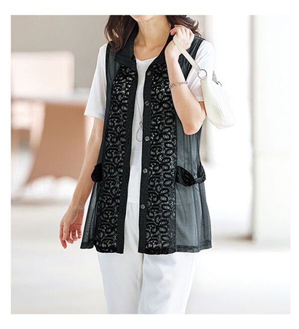 BELLUNA（ベルーナ）の「【２枚組】レース使いサマーベスト（ベスト）」｜詳細画像