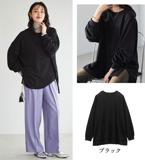 RANAN（ラナン）の「オーバーサイズスウェットＴ（カットソー）」｜詳細画像