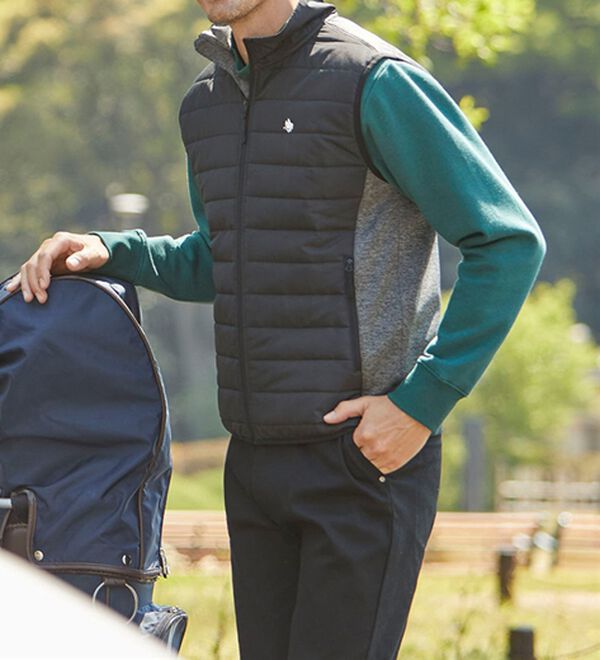 「＜ポロ・ビーシーエス＞頼れる動けるストレッチベスト（メンズベスト）」｜詳細画像