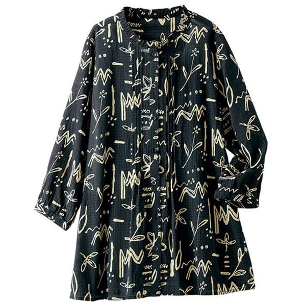 BELLUNA（ベルーナ）の「ナチュラル柄プリントブラウス（ブラウス）」｜詳細画像