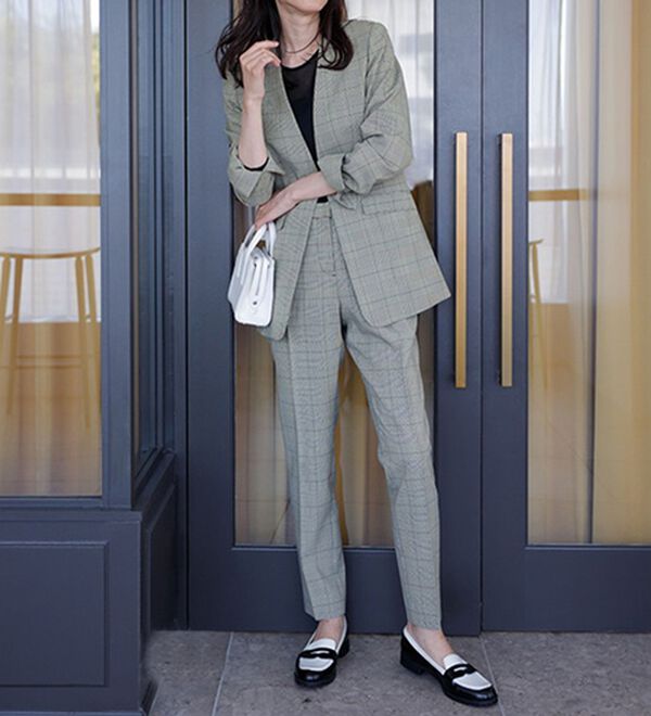 RANAN（ラナン）の「洗える！タックテーパードパンツ（テーパードパンツ）」｜詳細画像