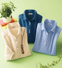 ルフラン（ルフラン）の「【３色組】大活躍！アイロンいらずのかっぽうシャツ（シャツ）」