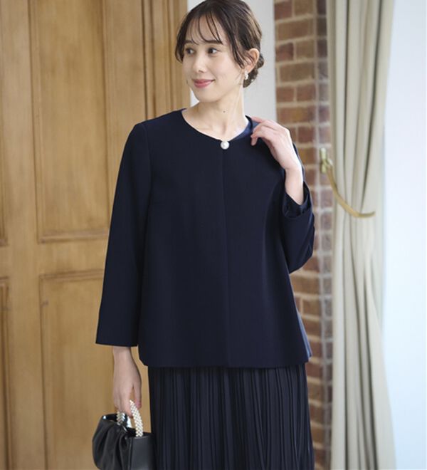 BELLUNA（ベルーナ）の「＜セレモニースタイル＞プリーツデザインワンピ―ス（フォーマルワンピース）」｜詳細画像