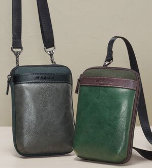 「＜ゴールデンベア＞ショルダーウォレット（メンズショルダーバッグ）」｜詳細画像