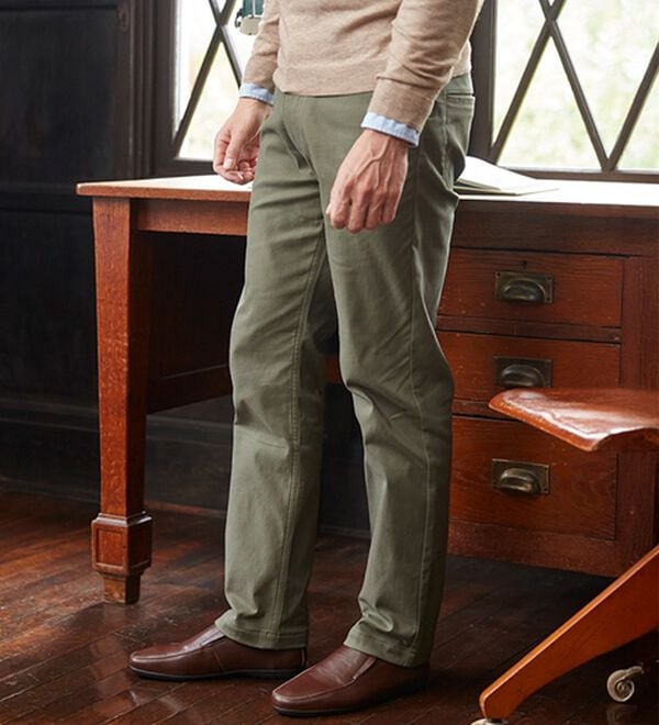 「＜コムルヴァン・オム・ウェルネス＞すっきりはける腰らくパンツ（メンズフルレングスパンツ）」｜詳細画像