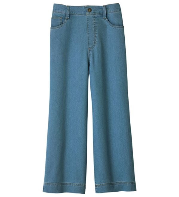 ルフラン（ルフラン）の「通気性抜群！サラサラ軽いデニムパンツ（クロップドパンツ）」｜詳細画像