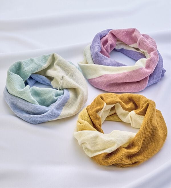 「日本製　綿麻ＵＶスヌード（その他ファッション小物）」｜詳細画像