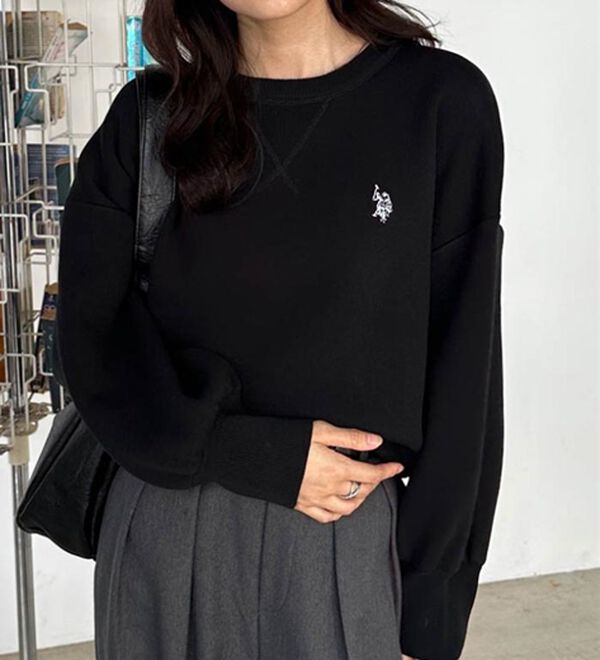 RANAN（ラナン）の「＜U.S.POLO ASSN.＞刺繍スウェットライクニット（ニット・セーター）」｜詳細画像