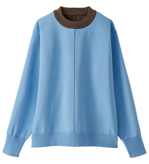 BELLUNA（ベルーナ）の「配色ラインニットプルオーバー（ニット・セーター）」｜詳細画像