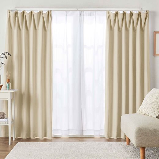 カーテン レース付き遮光カーテン ドレープカーテン 新生活 幅 インテリア 雑貨 一体型優しい雰囲気 おしゃれ 高級感 垂れ感 遮光1級 断熱保温 2重