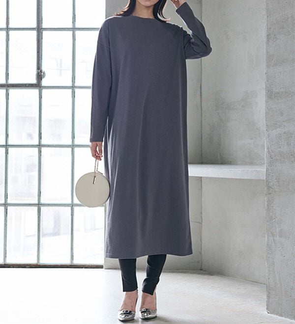 RANAN（ラナン）の「【レギンス付】＜ＢＣ＞綿１００％オーバーシルエットワンピース（その他ワンピース）」｜詳細画像