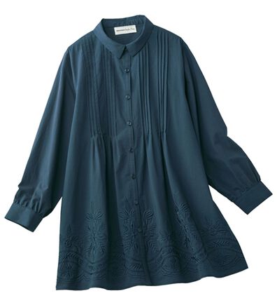 ルフラン（ルフラン）の「＜スタイルプリュ＞ピンタック入り刺しゅうチュニック（ブラウス）」