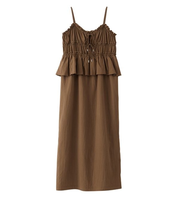 RANAN（ラナン）の「リボンギャザーペプラムナローワンピ（その他ワンピース）」｜詳細画像