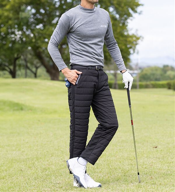 「＜トランスコンチネンツゴルフ＞ラウンドに便利な中わたゴルフパンツ（メンズフルレングスパンツ）」｜詳細画像