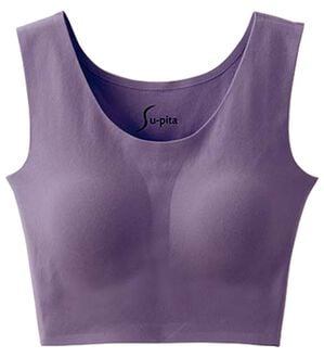 LAVIENNE（ラヴィエンヌ）の「グラマーさんも綿混のＳｕ－ｐｉｔａ（スーピタ）ブラ（ブラジャー）」｜パープル