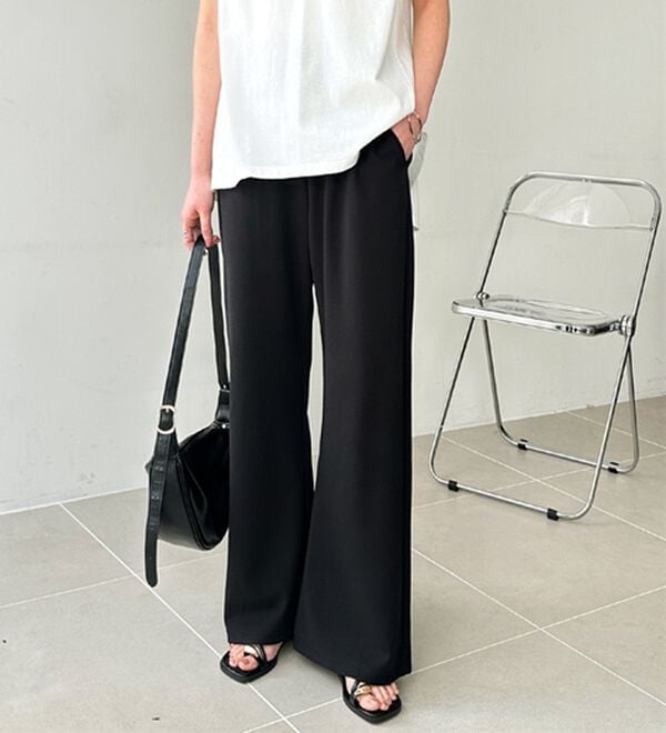 GeeRA（ジーラ）の「美脚見えカーブフレアパンツ（フルレングスパンツ）」｜詳細画像