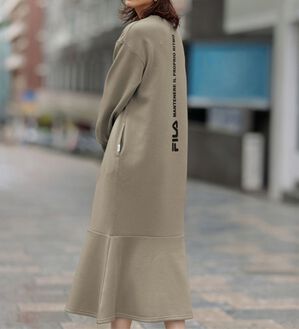 RANAN（ラナン）の「＜ＦＩＬＡ＞裏起毛裾フレアーワンピース（その他ワンピース）」｜詳細画像