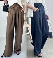 GeeRA（ジーラ）の「【体型カバー】上品なのにラクちんワイドパンツ（フルレングスパンツ）」