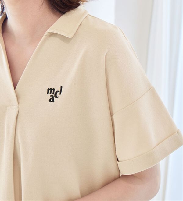 Viola e Viola（ヴィオラ エ ヴィオラ）の「【ｍａｒｉｅ　ｃｌａｉｒｅ　ＳＰＯＲＴ】スキッパーポロチュニック（チュニック）」｜詳細画像