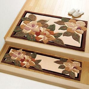 「ロイヤルフック玄関マット（玄関マット）」｜ベージュ