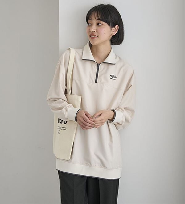 BELLUNA（ベルーナ）の「＜ｕｍｂｒｏ＞ハーフジッププルオーバー（カットソー）」｜詳細画像