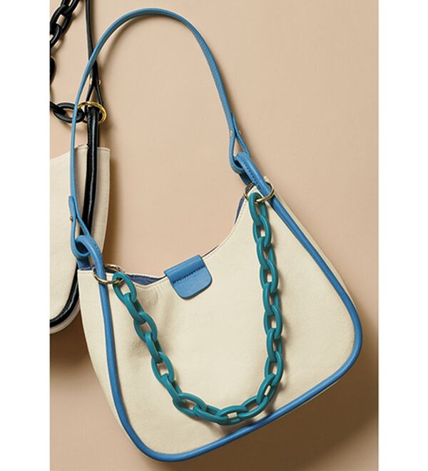 RANAN（ラナン）の「チェーンストラップショルダーバッグ（ハンドバッグ）」｜ブルーグレー系