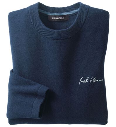 「＜イネド　オム＞もっちリッチニット（メンズトレーナー）」