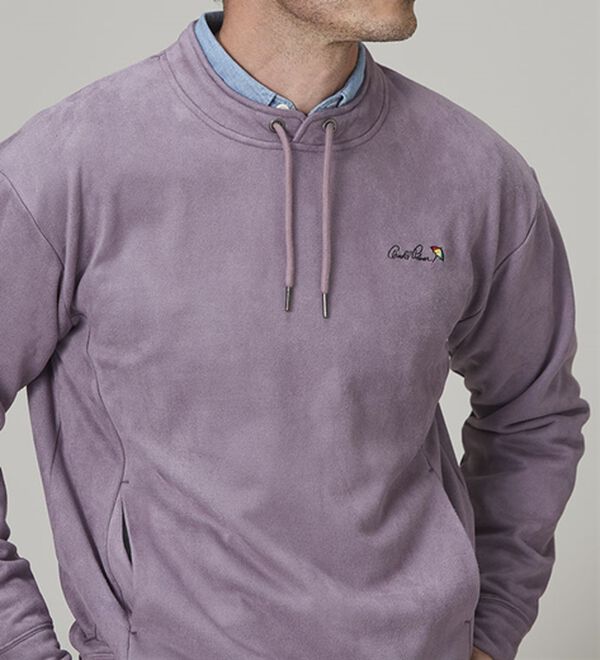 「＜アーノルド　パーマー＞パーカー風スエードトレーナー（メンズトレーナー）」｜詳細画像