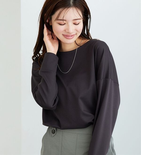 BELLUNA（ベルーナ）の「もちっとなめらか！大人顔サマ見えプルオーバー（カットソー）」｜詳細画像