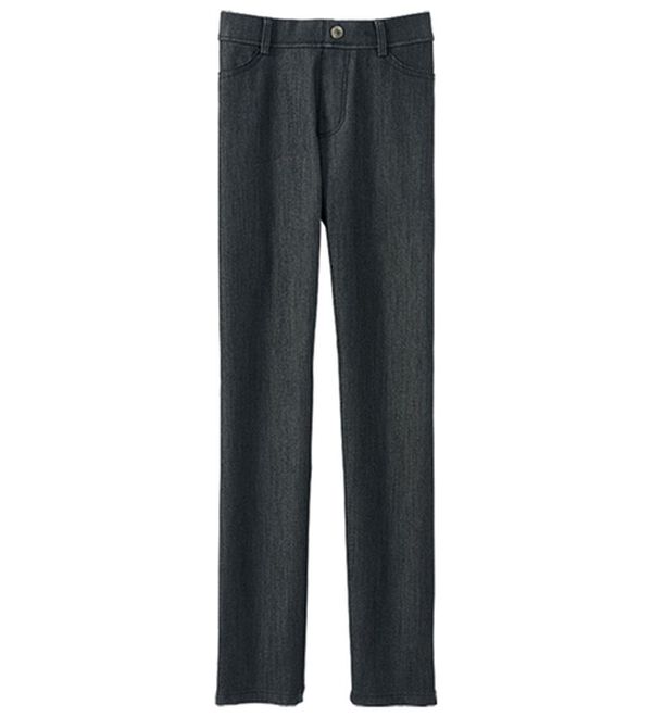 BELLUNA（ベルーナ）の「涼やか裏メッシュストレートパンツ（フルレングスパンツ）」｜ブラック