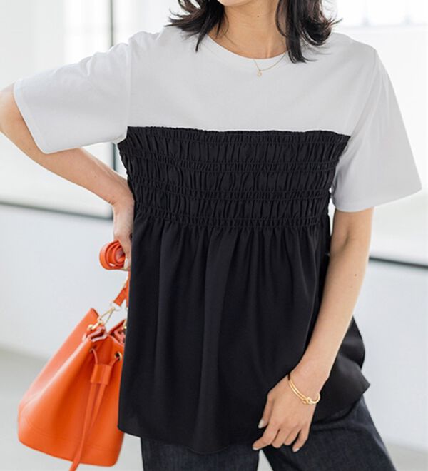 BELLUNA（ベルーナ）の「ビスチェ風ドッキングチュニック（チュニック）」｜詳細画像